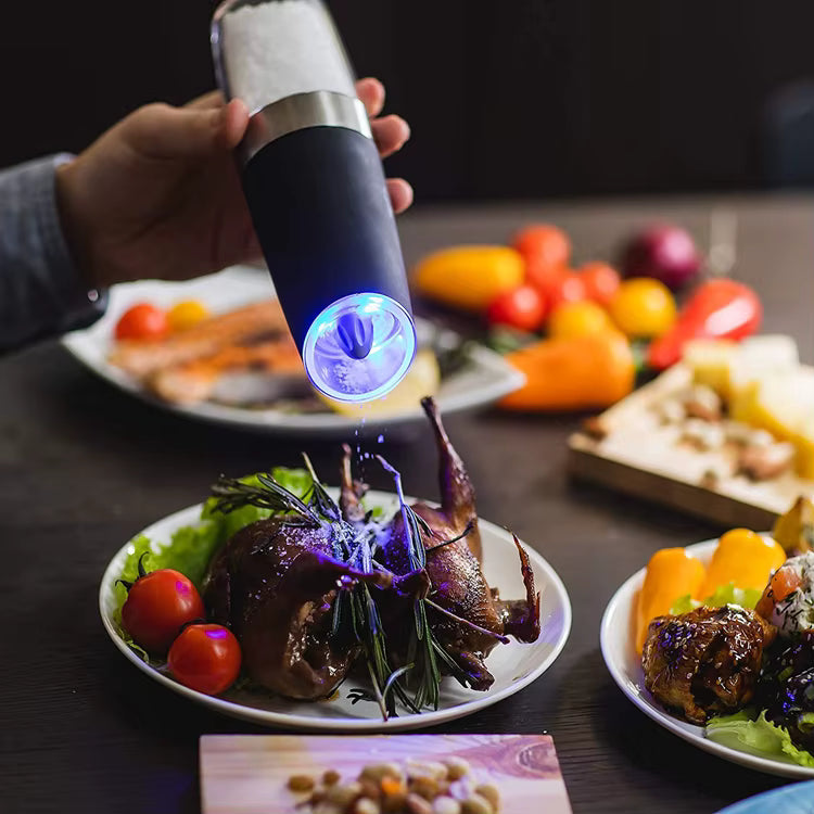 Smart Tilt-Activated Electric Pepper Grinder