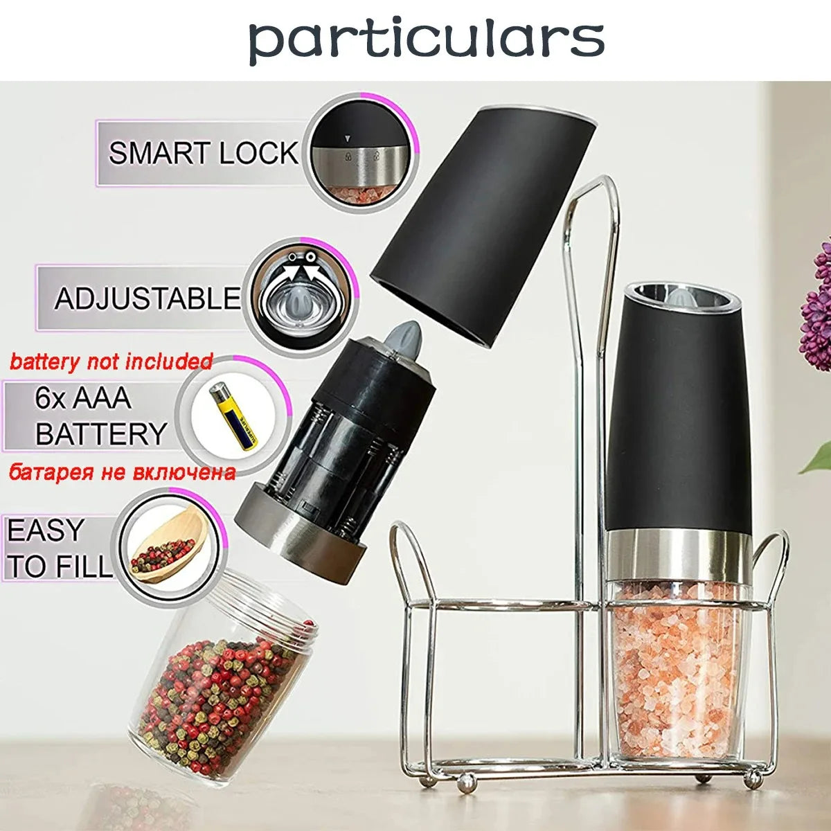 Smart Tilt-Activated Electric Pepper Grinder - Premium Automatic Mill, No Button Needed