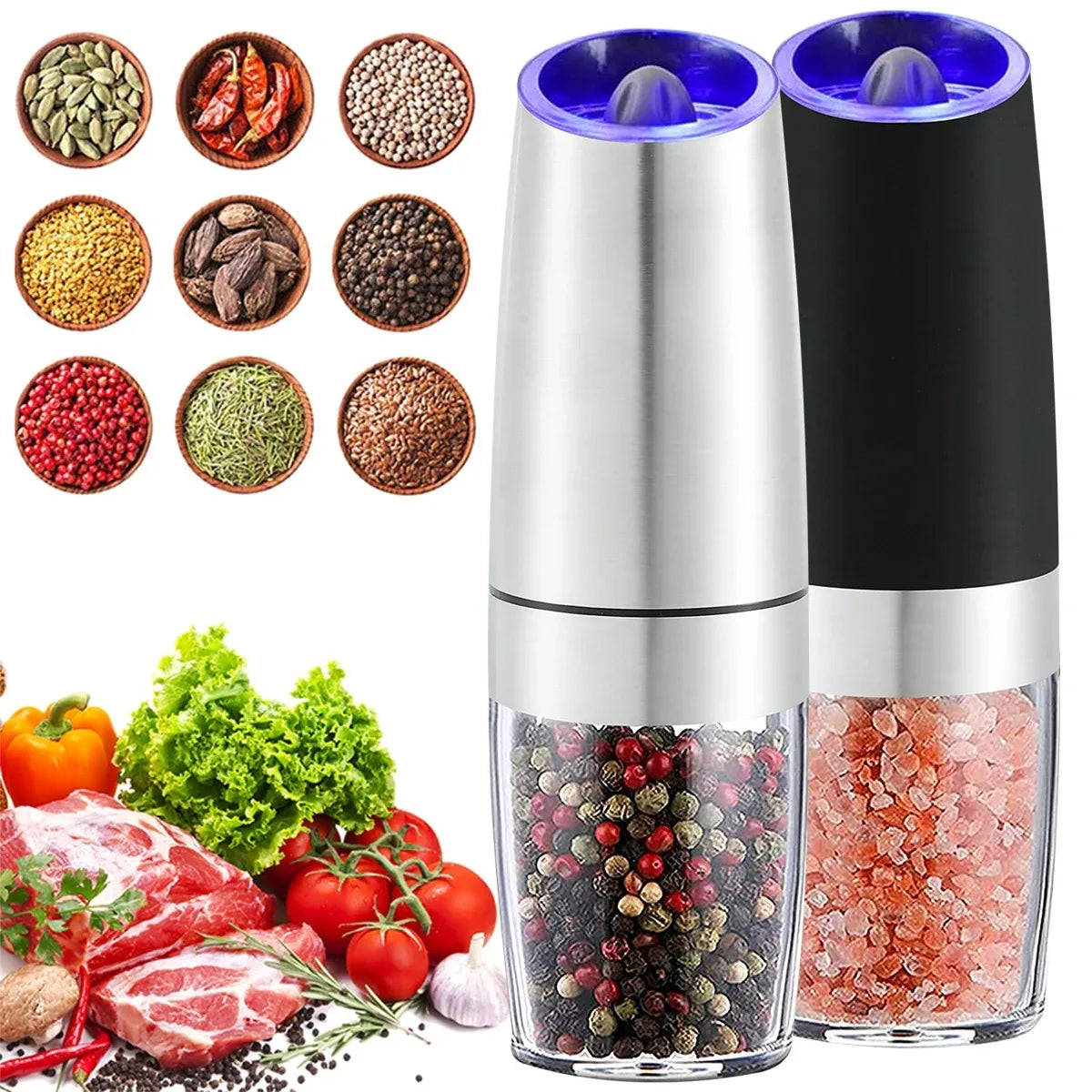 Smart Tilt-Activated Electric Pepper Grinder - Premium Automatic Mill, No Button Needed