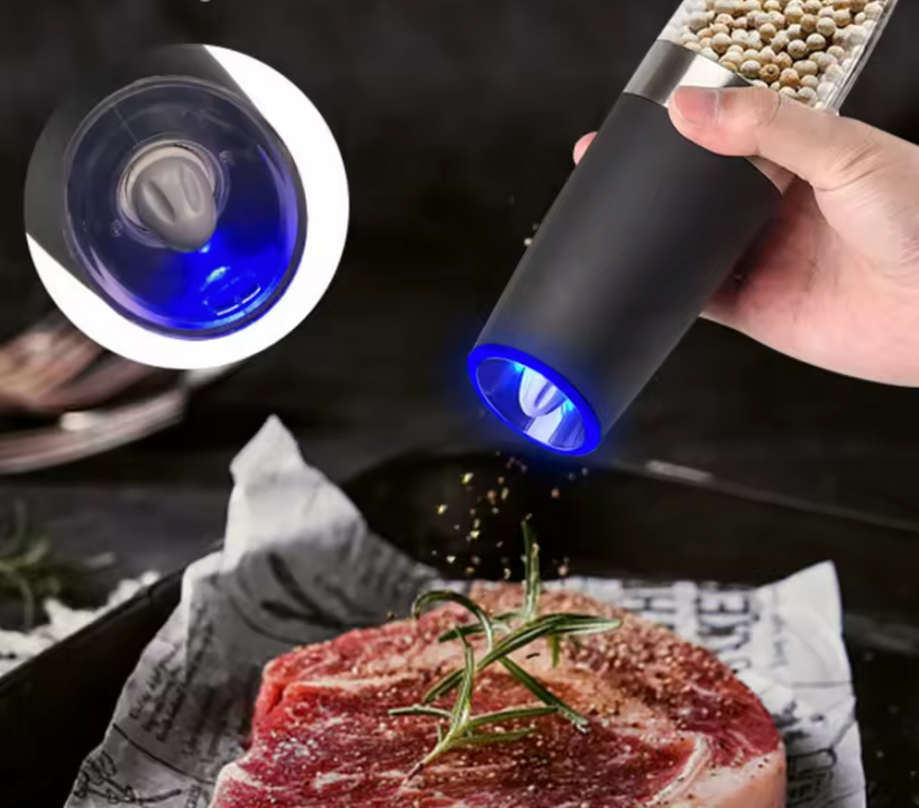 Smart Tilt-Activated Electric Pepper Grinder